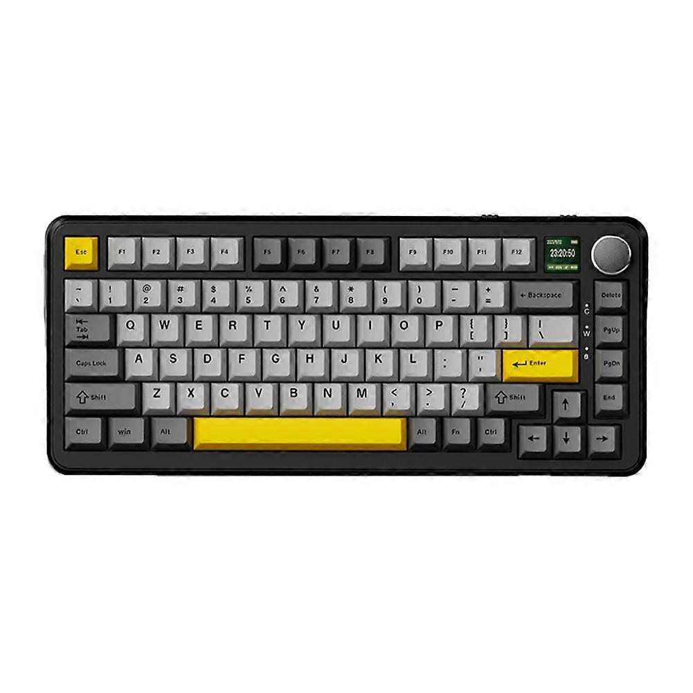 AK820 MAXワイヤレスメカニカルキーボードフルキーホットスワップ可能なゲーミングキーボード、0.85インチTFT C