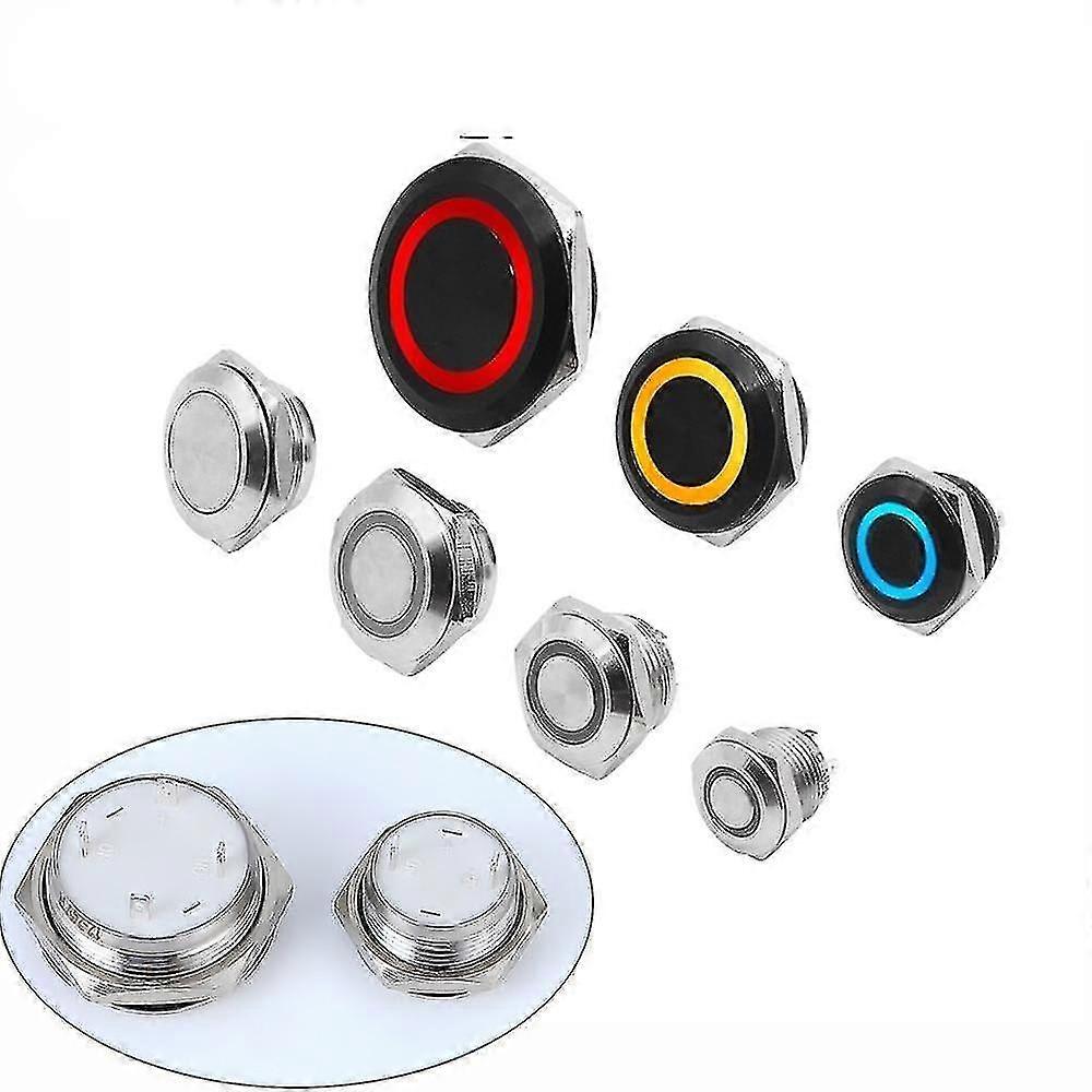 Electric Waterproof Power 12V Led Light Momentary Short Mini Push Button