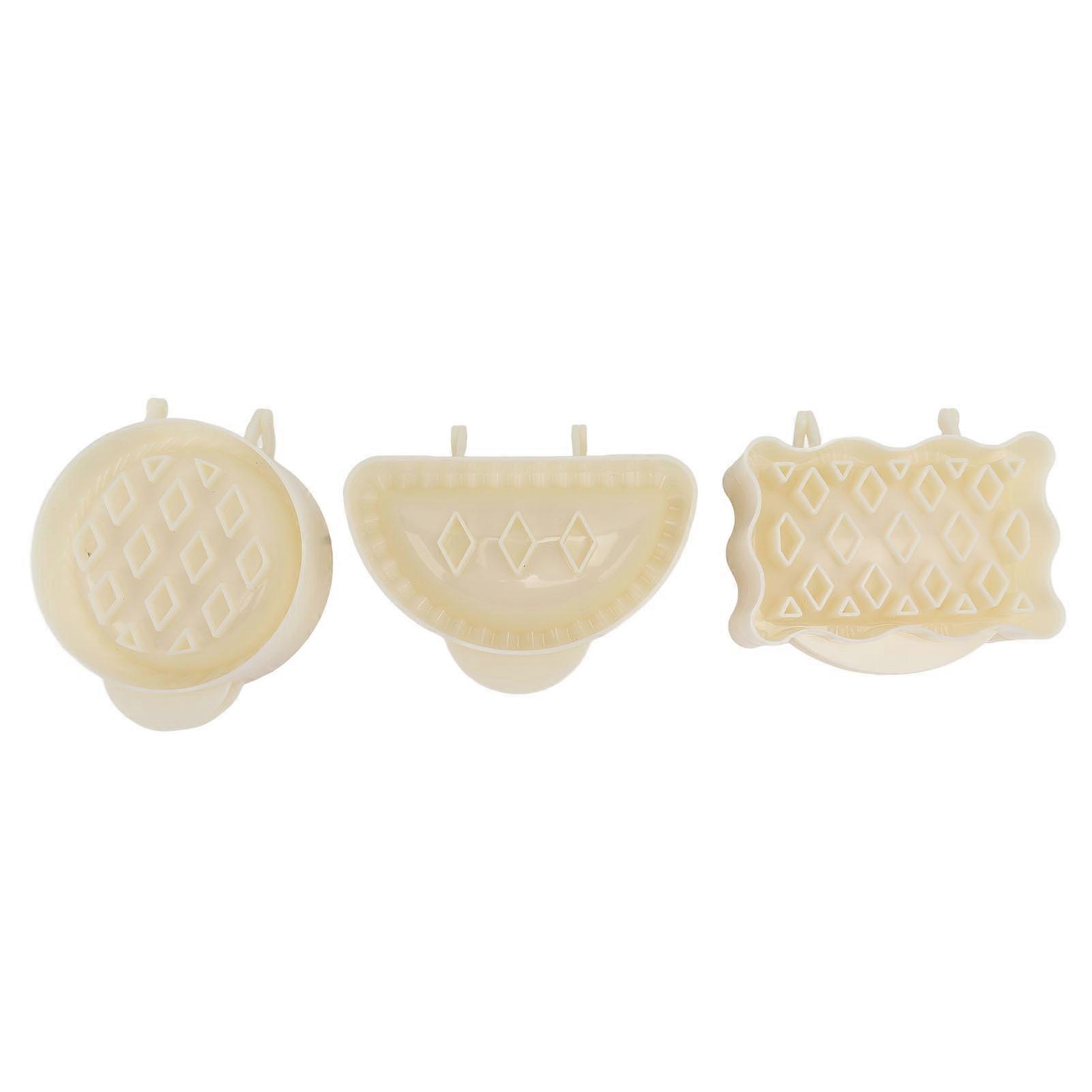 Pie Molds Set Environmentally Friendly Mini Hand Pie Maker for Apple Pie Kitchen Christmas(Rectangle,Semicircular,Round)
