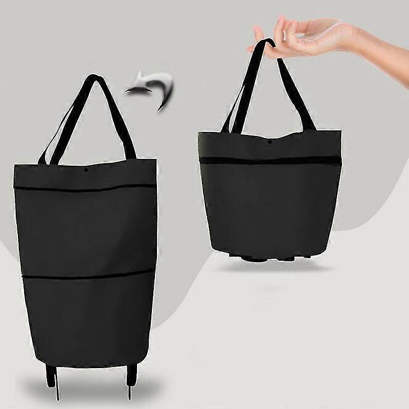 Barsinfi Foldable shopping cart bag with wheels