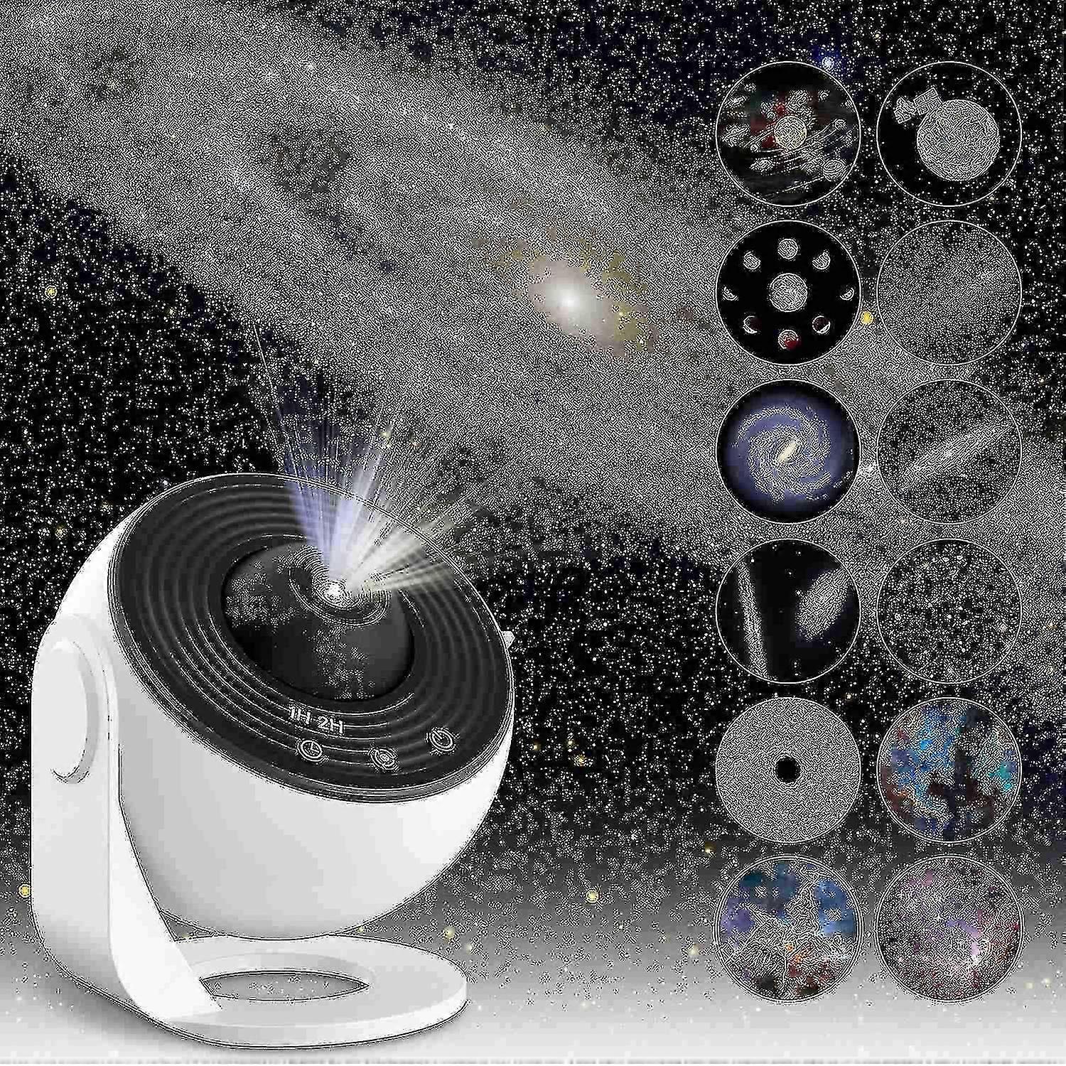 Planetarium Star Projector, Galaxy Projector, Realistic Starry Sky Night Light With 12 Movie Discs