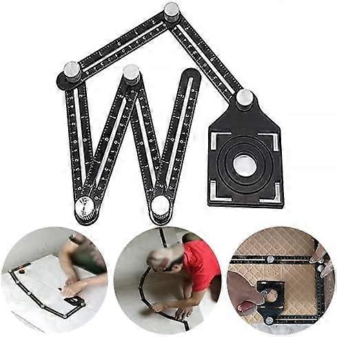 Senrise Angle Measuring Ruler, Multi-Angle Ruler, Easy To Measure, For Diyers, Handymen, Carpenters, Tilers, Craftsmen