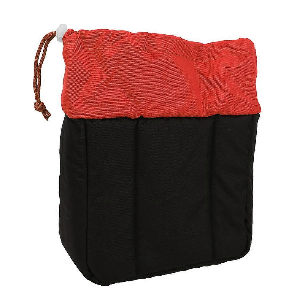 Thickened Shockproof Digital Camera Lens Insert Bag Padded Case With Drawstring (Orange)