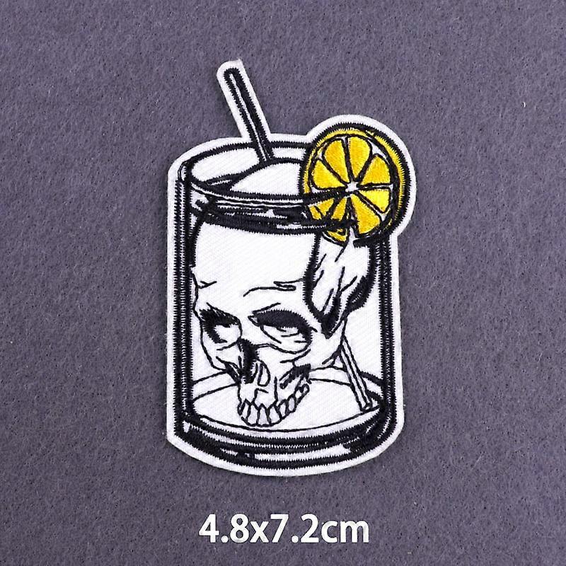 Punk Magic Ball Patch Iron On Embroidered Patches For Clothing Thermoadhesive Patches On Clothes Hippie Rock Biker Patch Sewing