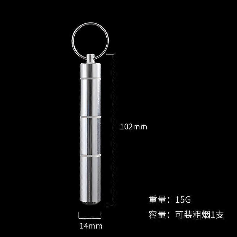 Mini-Portable Metal Cigarette Case Aluminum Alloy Coarse Support Fine Counts Smoke Pipe Men's Sealed Waterproof Outdoor Carry Cigarette Boxes