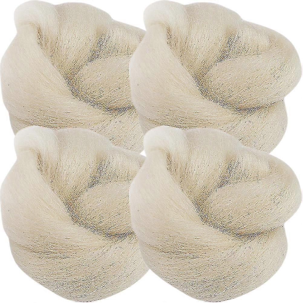 4Pcs Anti-wear Toe Separators Wool Toe Pads Supple Wool Toe Splitters Toe Corn Pads