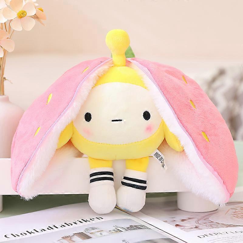 Kawaii fructe transfigurate iepuras plus jucărie drăguț morcov căpșuni Rândul său, în iepure Cat de pluș jucărie copii ziua de naștere cadou de Crăciun