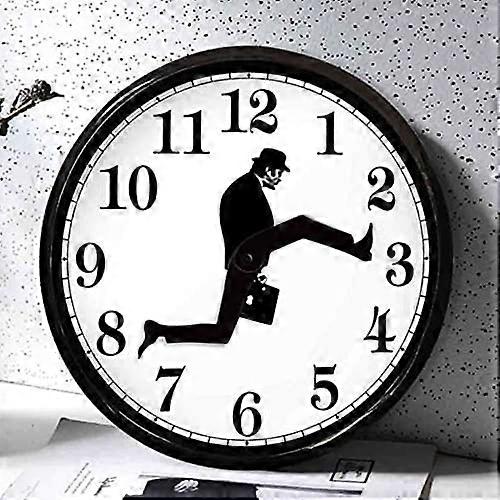 2024  Wall Clock, Silent Walking Man Wall Clocks for Bedroom Kitchen