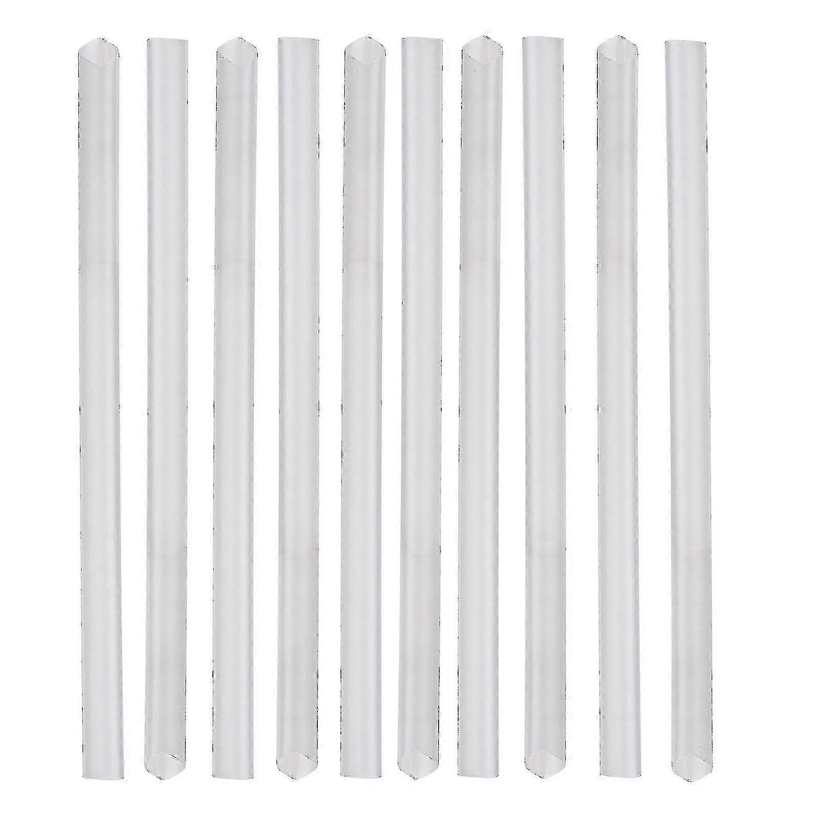 100 Disposable Plastic Soft Straws-19cm High-transparent Individually Wrapped