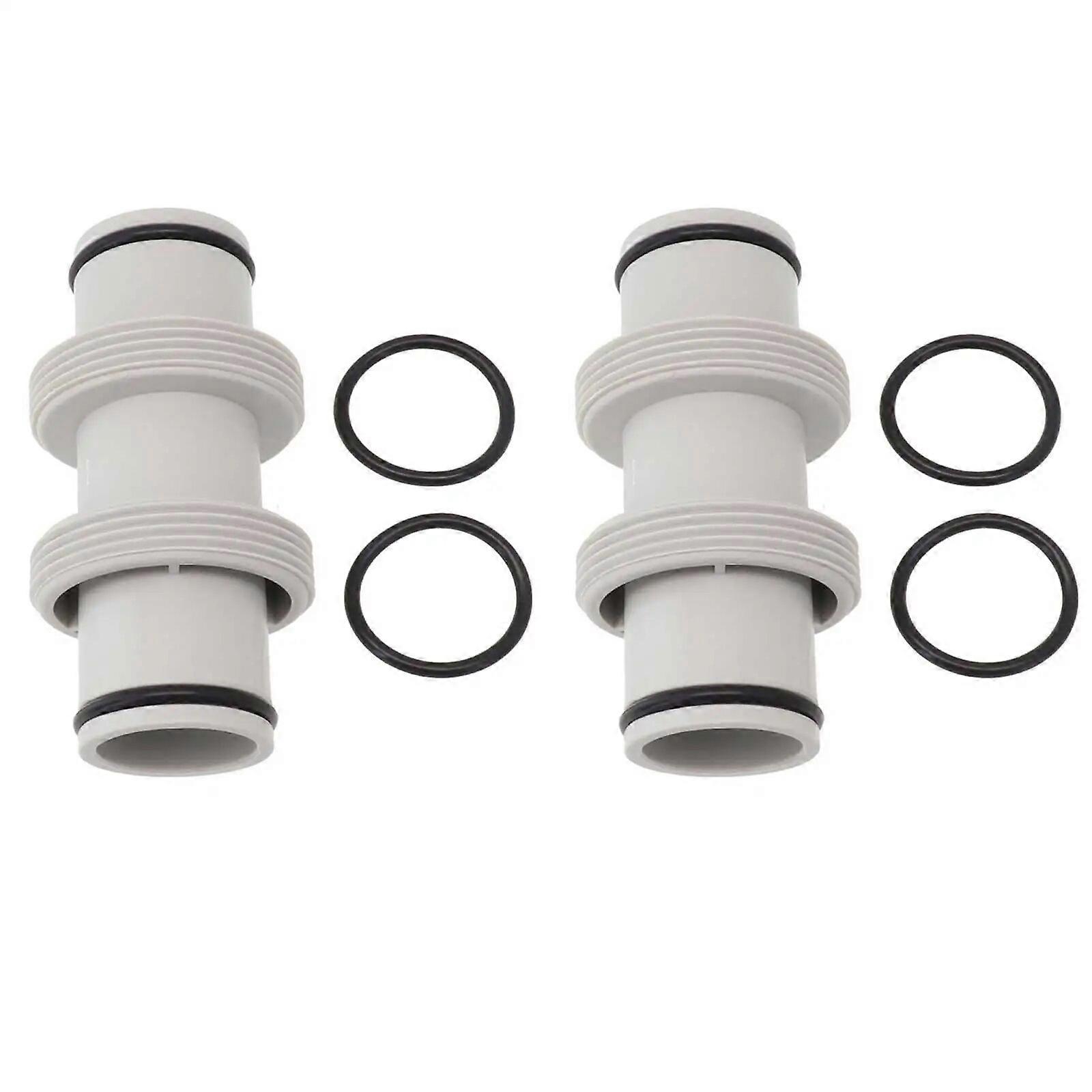 1/2pcs Hose Extension Adapter For Intex Split Hose Plunger Valve 15in To 15in Spas Hot Tubs Swimming Pool Straight Connector