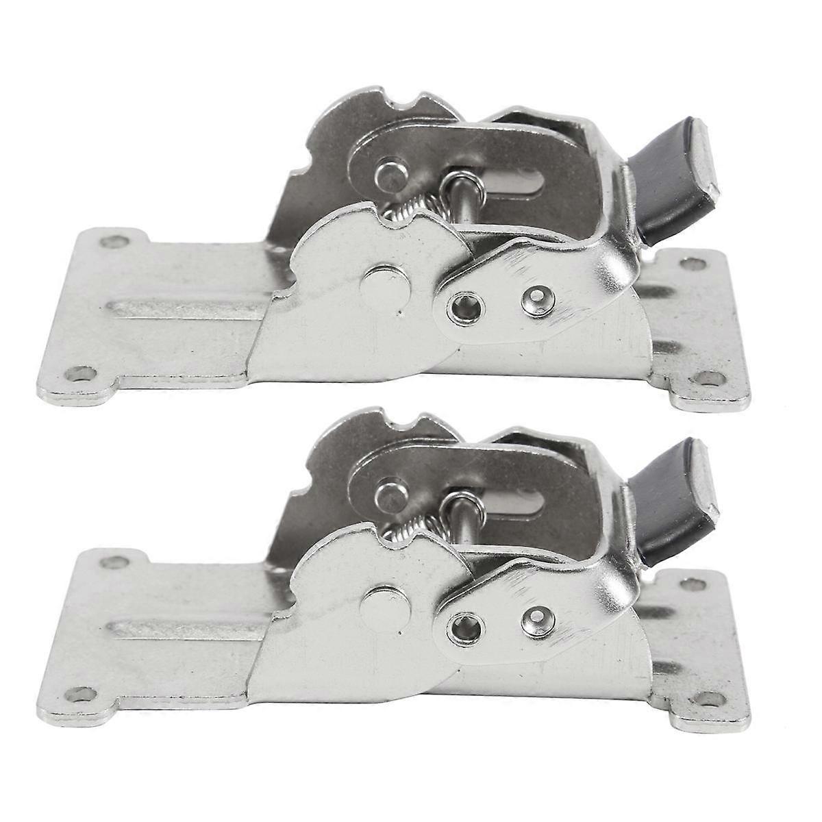 2PCS 0-90-180 Degree Self-Locking Folding Hinge Table Legs Silver Folding Furniture Hardware Cabine