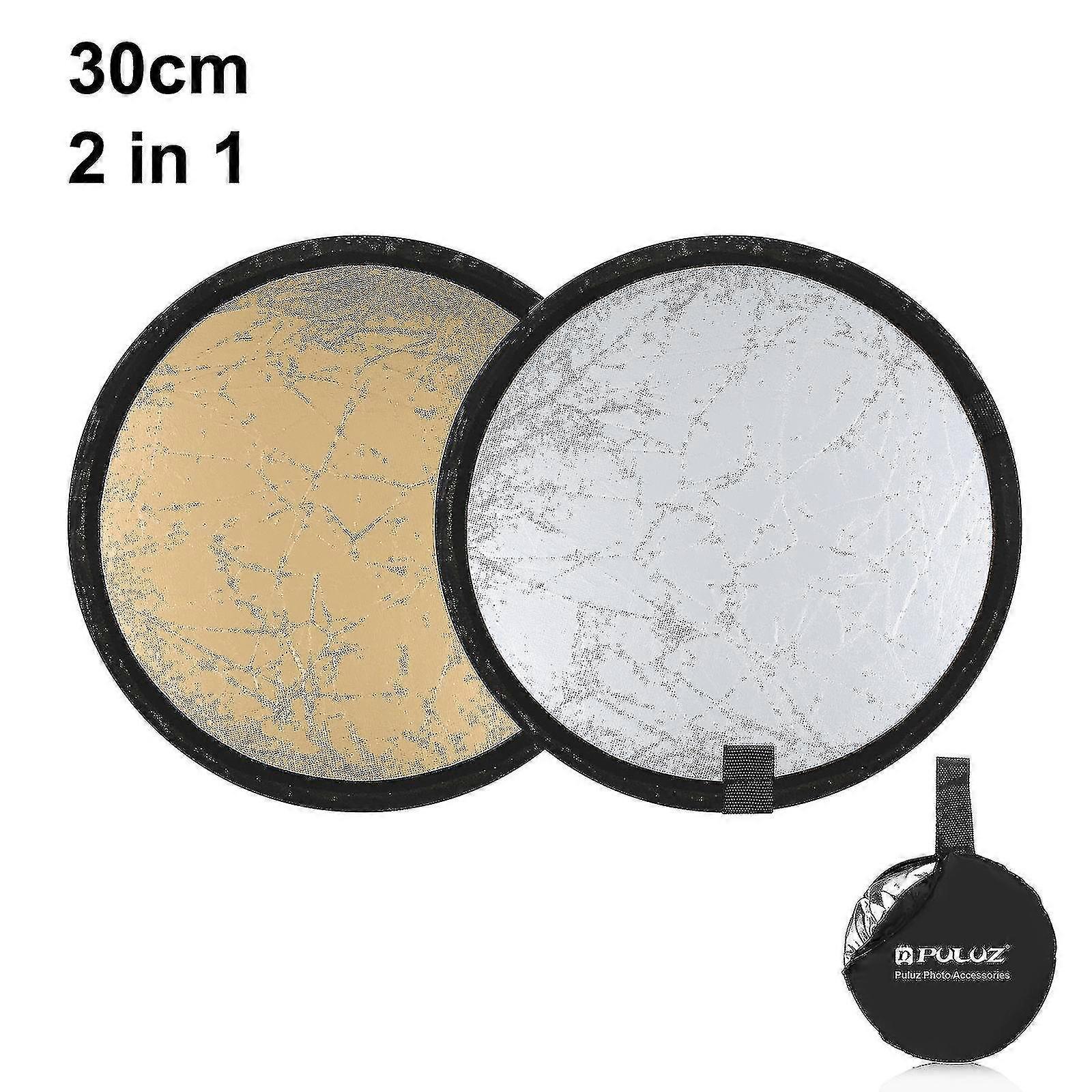 2 In 1 Reflector (30cm) Silver/gold 2 Colors 2 Sets