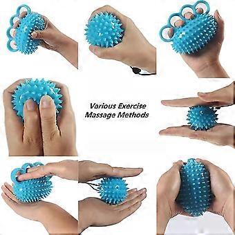Treinador de força de aderência da mão, bolas de massagem espetadas para costas, músculos e fortalecedor de mão