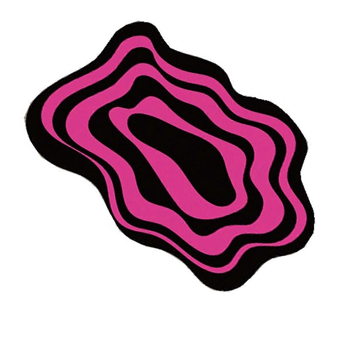 Dopamine Rainbow Circle Bathroom Anti-Skid Pad Water-Absorbing Diatom Mud Mat Toilet Mat.