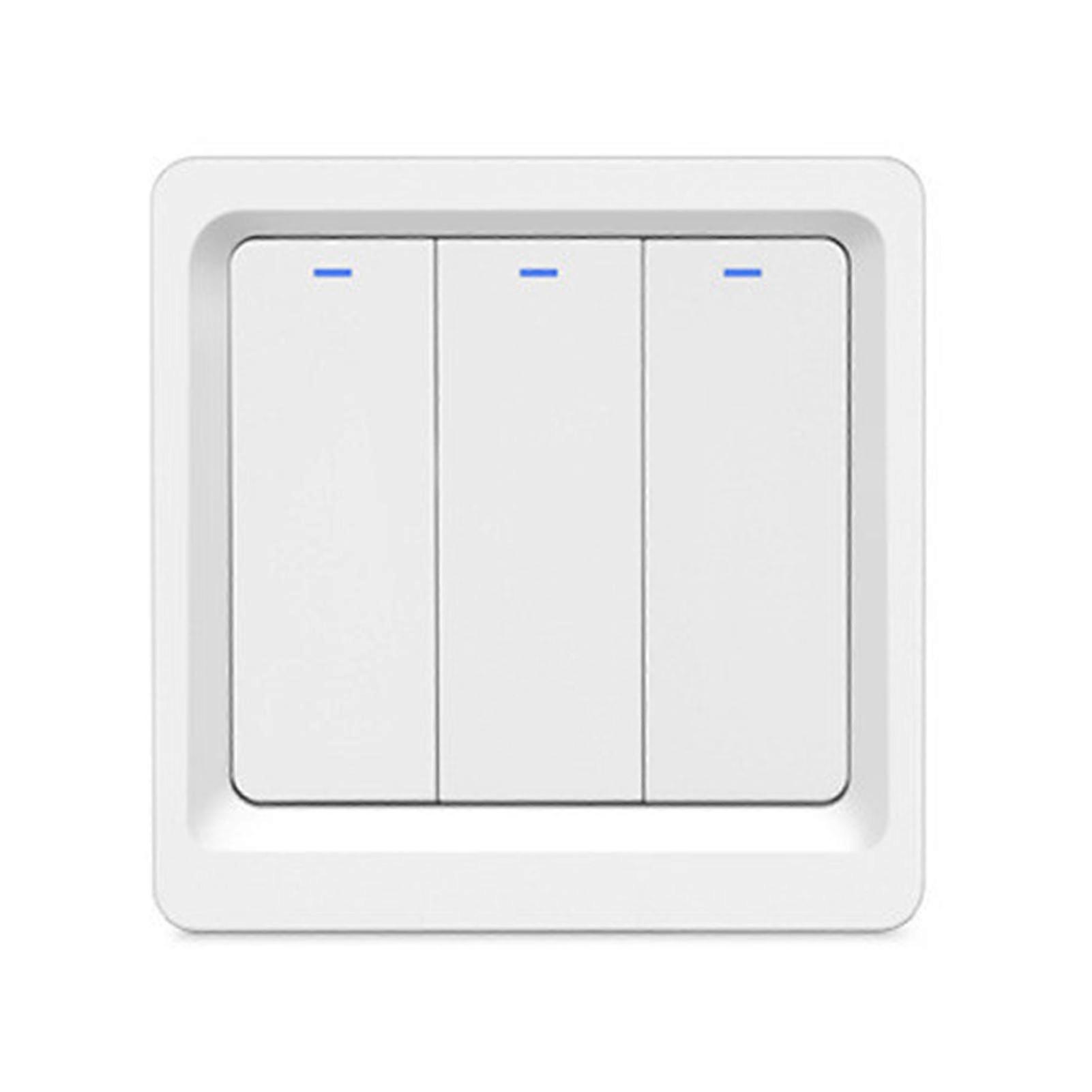 Smart Switch Timer Function Intelligent Linkage Easy To Install Neutral Wire Required Fast Pairing Smart Life Control 1/2/3 Gang Wall Push Button Smar