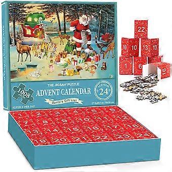 Advent Calendar 2023 Jigsaw Puzzles-1008 Pieces Puzzles,Advent calendar puzzle for adults and children,24 days Divided into 24 boxes,Christmas gift