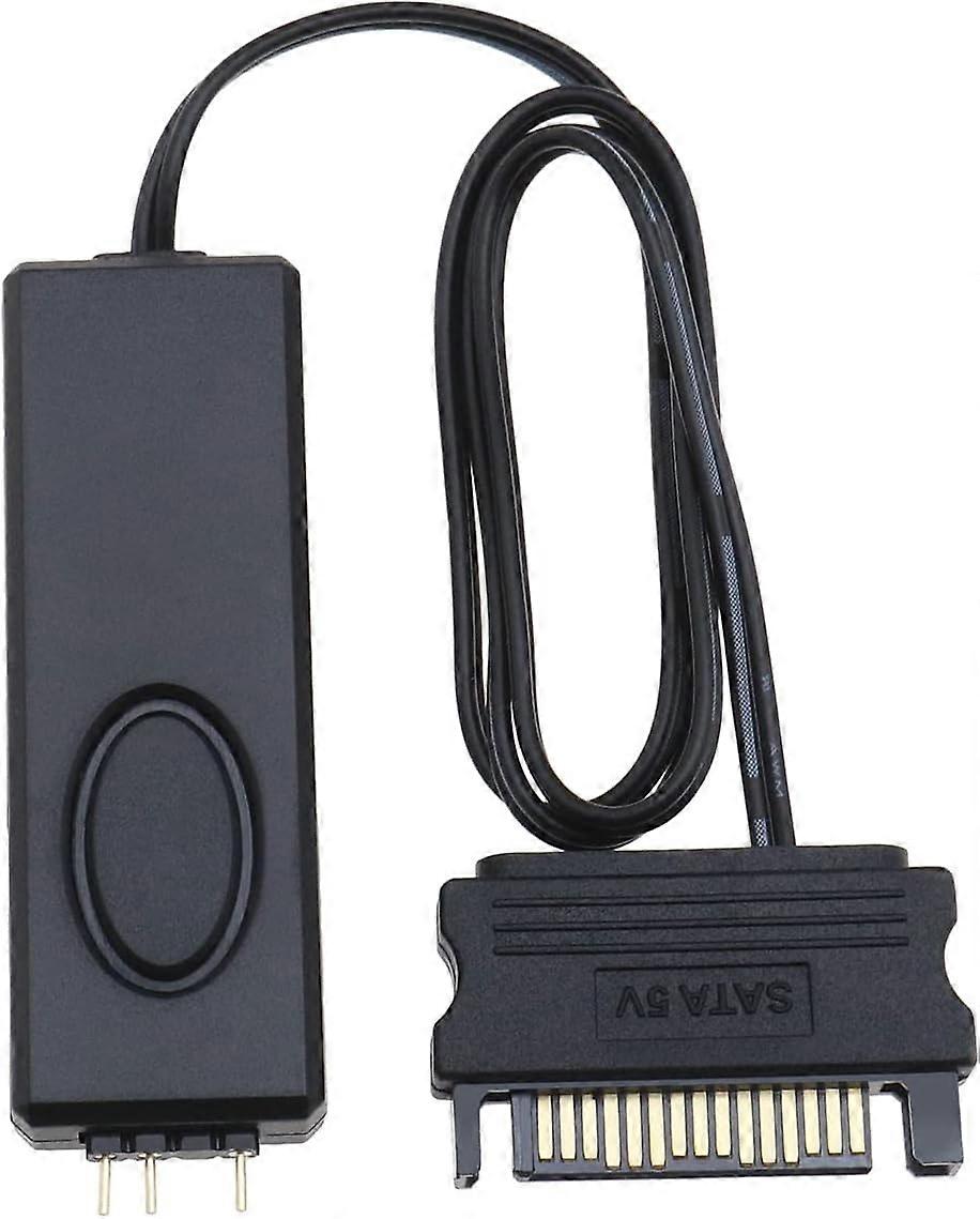 Controller ARGB Power Supply Controller for 3 Pin 5V ARGB Splitter Cable Plastic LED Lighting SATA Pin RGB Controller