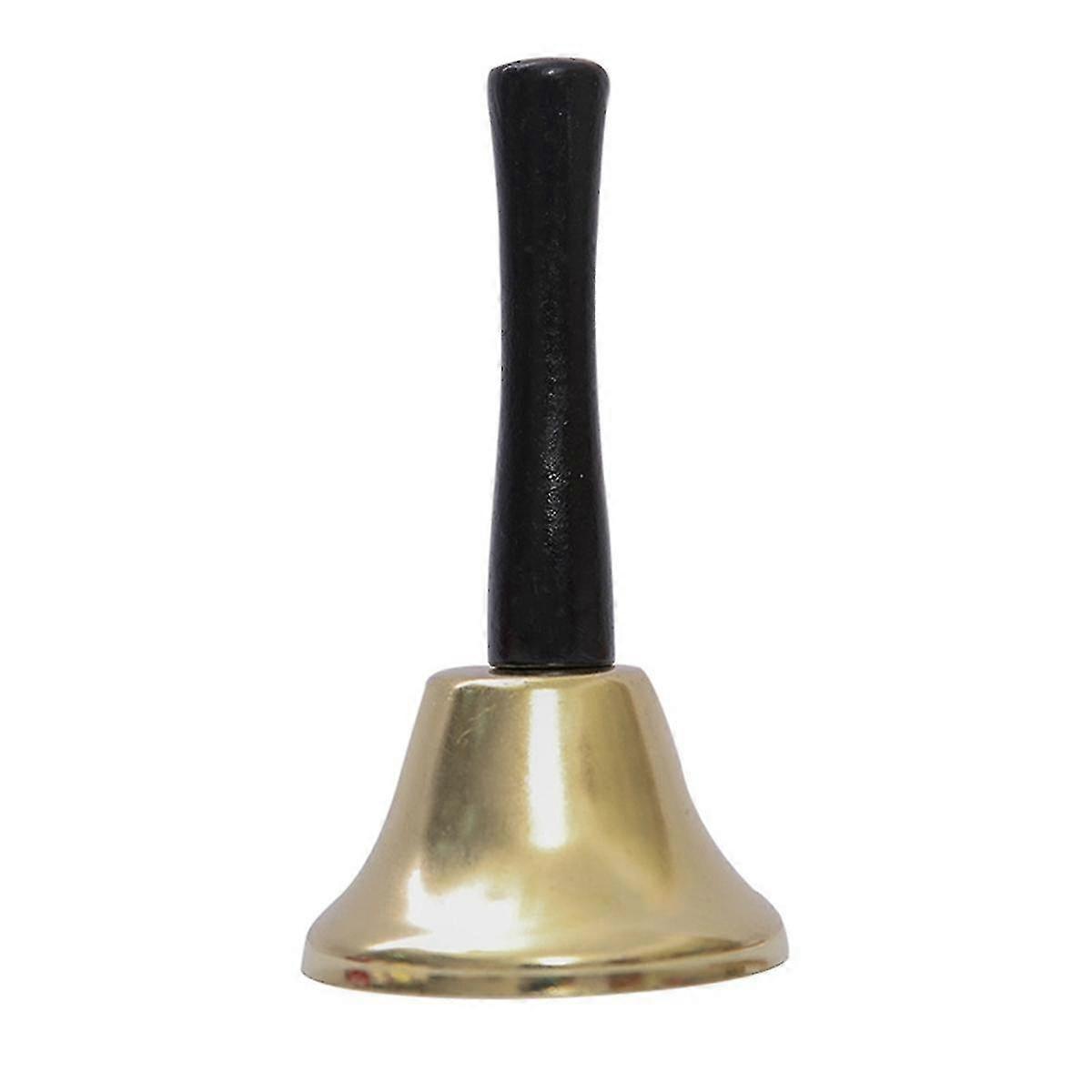 الذهب الصلب اليد الجرس بصوت عال دعوة جرس التنبيه، عائلة يحب، أجراس اليد الموسيقية، أجراس البقر مع عصا G