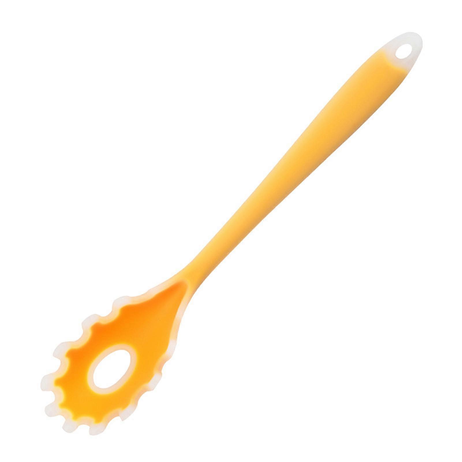 Spaghetti Spoon Noodle Spoon Food Grade High Temperature Resistant Serrated Anti-slip Hollow Liquid Filter No Deformation Kitchen Tool With Hanging Ho