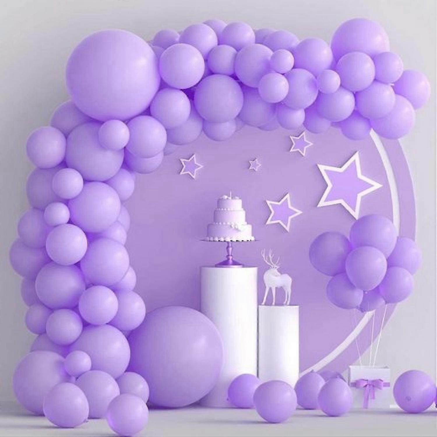 Purple balloons 102 pieces balloons