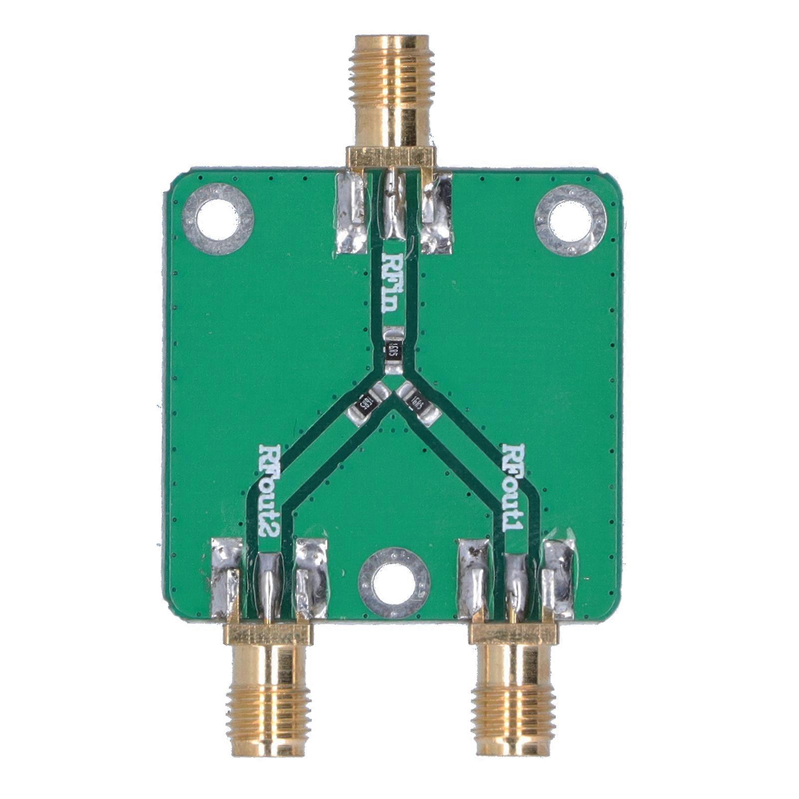 Resistance Power Splitter Module Durable DC?5G 6dB 1 to 2 RF Microwave Distributor Divider for Radio Frequency