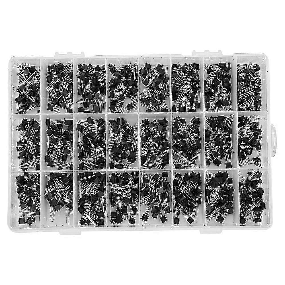 840pcs NPN PNP para 92 2N2222A-BC558 Transistor sortimento DIY Kit