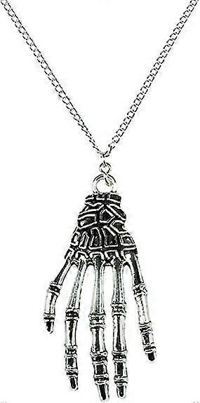 barcode horror hands halloween pendant necklace