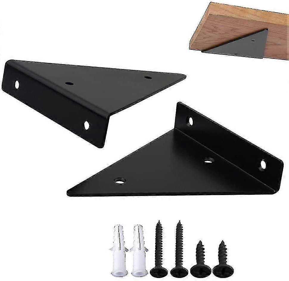 Starlight-floating Shelf Brackets, 2 Pieces Floating Shelf Brackets, Wall Shelf Bracket, Heavy Duty Metal Shelf Bracket, Steel Wall Shelf Bracket For