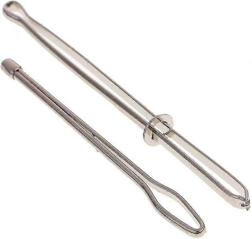 Threader Tweezers Insert Elastic Band Easy To Insert Housing Stitching Tool (silver) (2pcs)