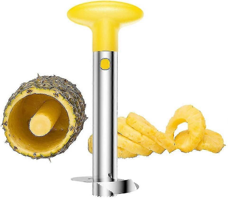 Pineapple Peeler, Stainless Steel Pineapple Corer Remover Slicer Tool For Home & Kitchen With Sharp Blade For