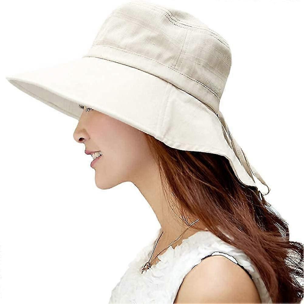 Sun Hat Foldable Summer Hat Upf 50+ Με Κορδόνι Λαιμού Γυναικείο Βαμβάκι 7-12 Ημέρες Παράδοσης8700521934878