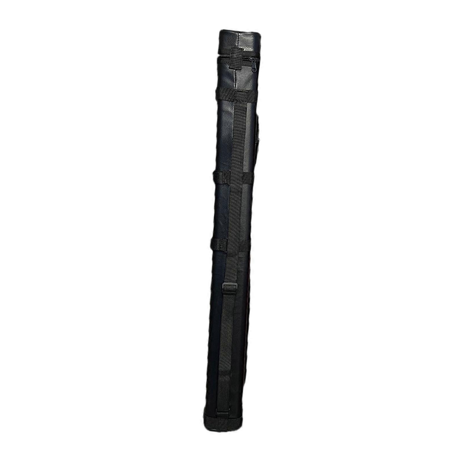 Billard Pool Queue Stick Case 1/2 Queue Koffer Behälter Verschleißfester Schutz Rot Blau