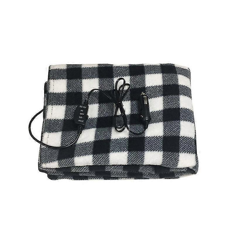 145*100cm Winter Heated 12v Car Electrical Blanket New Lattice Energy Saving Warm Car Heating Blanket Constant Temperature