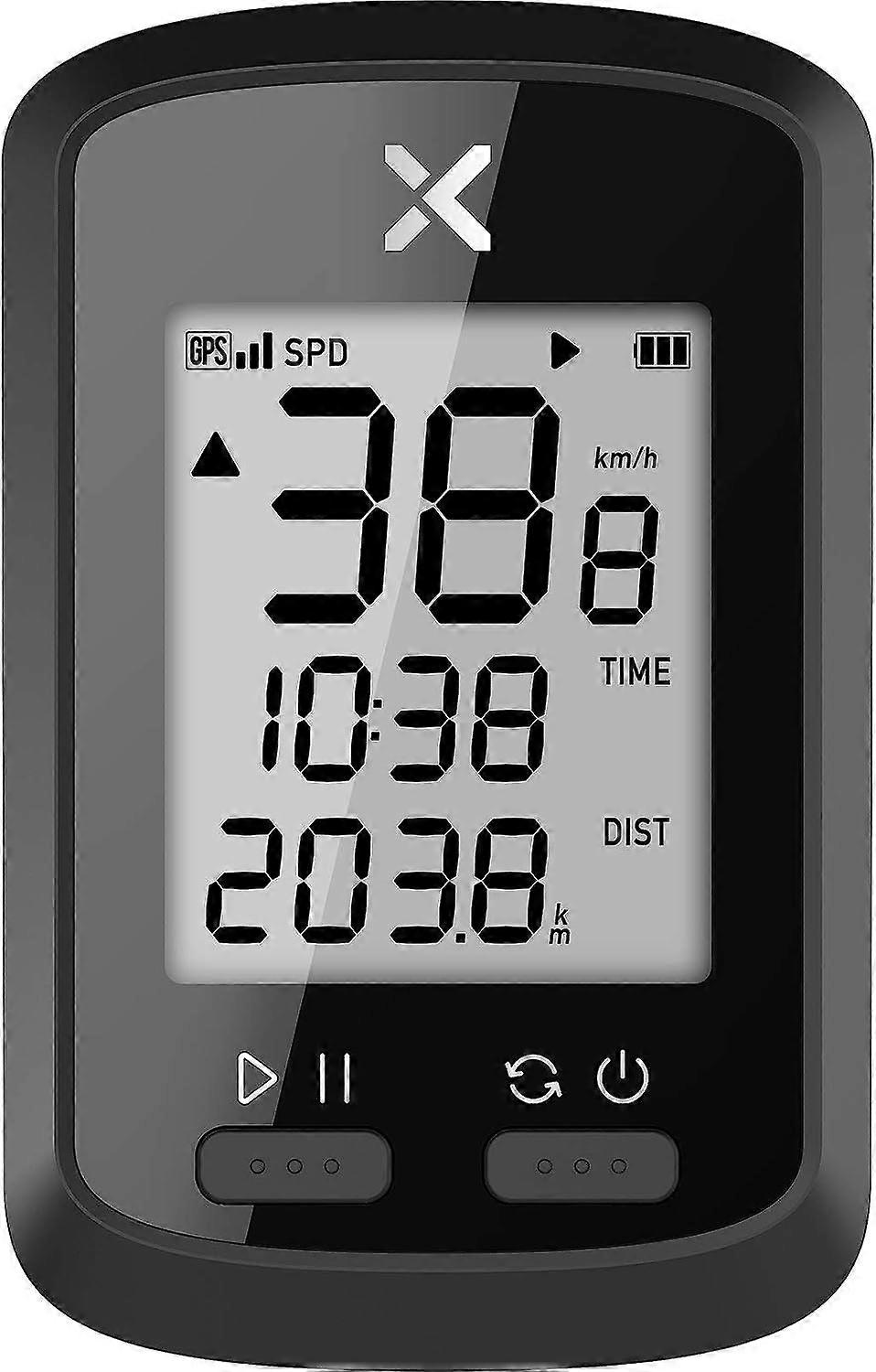 GPS Bike Computer, Wireless Bluetooth Speedometer & Odometer, Rechargeable, Waterproof for Electric Bikes