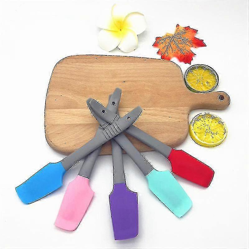 4pcs Mini Silicone Spatula Non-stick Jar Spatula Cooking Scraper