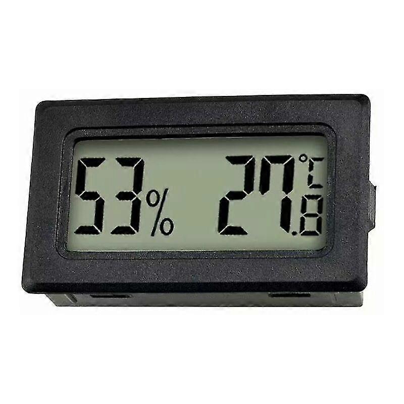 (Wireless Celsius Black 3pcs) Built-in Crawling Animal Breeding Box Thermohygrometer