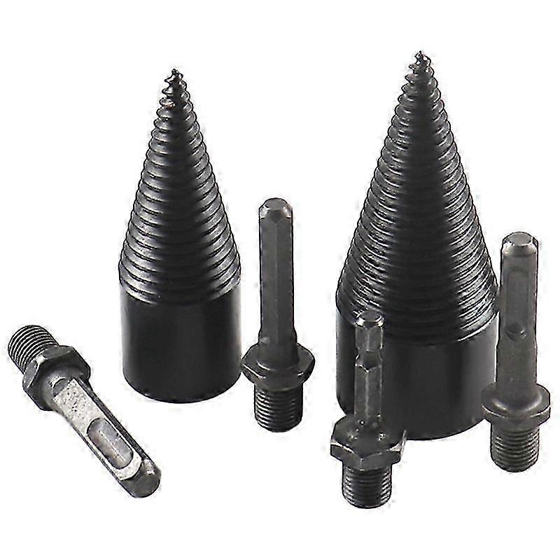 6 Pieces Of 32/42mm Wood-splitting Drill And Wood-splitting Device Set With Split Woodworking Tools.