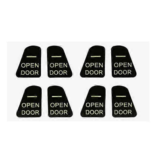 8pcs Luminous Car Open Door Button Stickers For Tesla Model 3 2022 Reminder Door Open Sticker Armrest Window Lift Button Switch