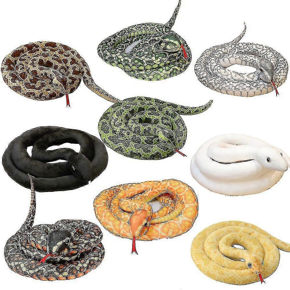 Photo Studio Photo Garden Layout Props Zoo Simulation Snake Green Snake White Snake Plush Toy Snake Doll-
