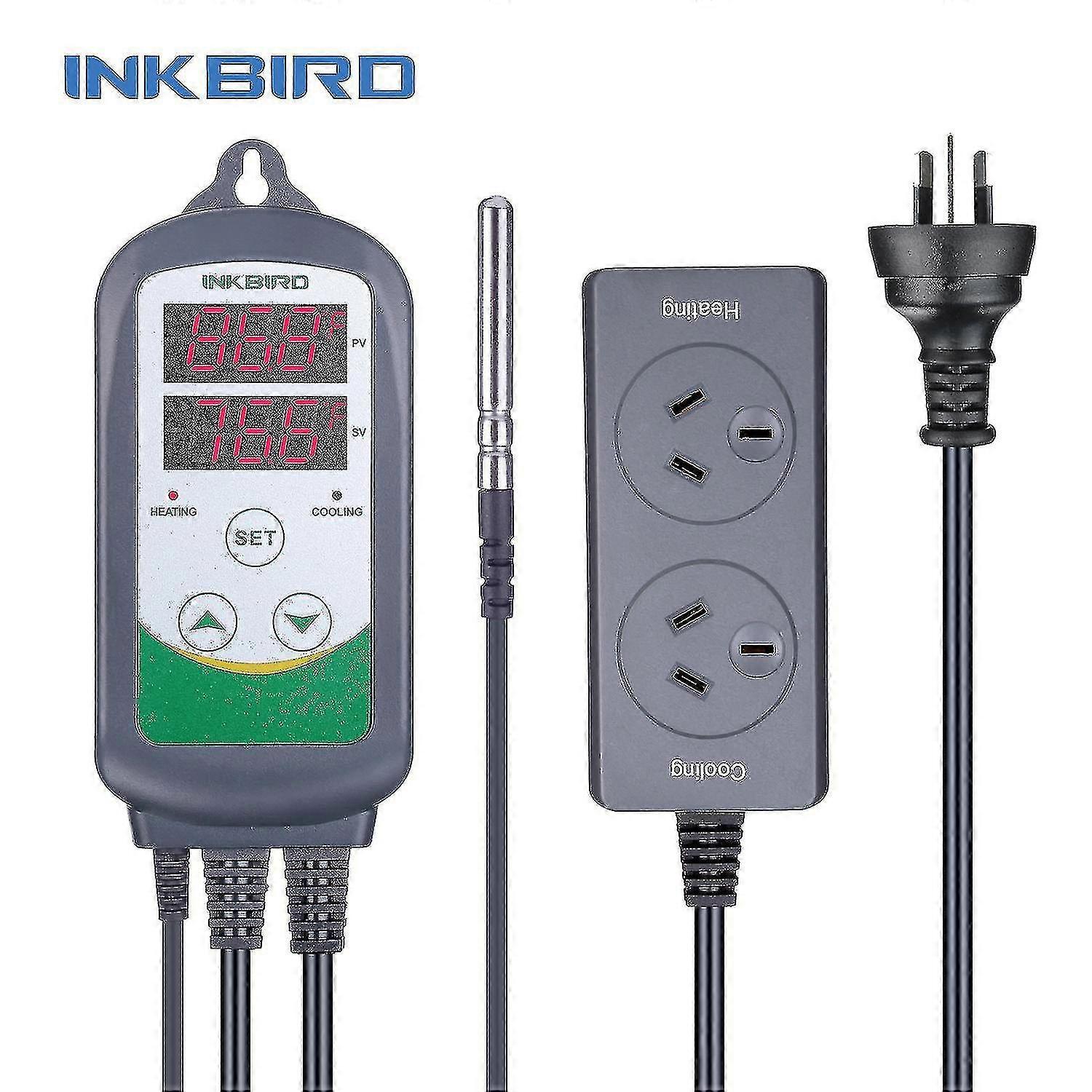 Thermoregulator Itc-308 Digital Temperature Controller Thermostat 220v W/ Dual Display Alarm For Floor Birds Incubator