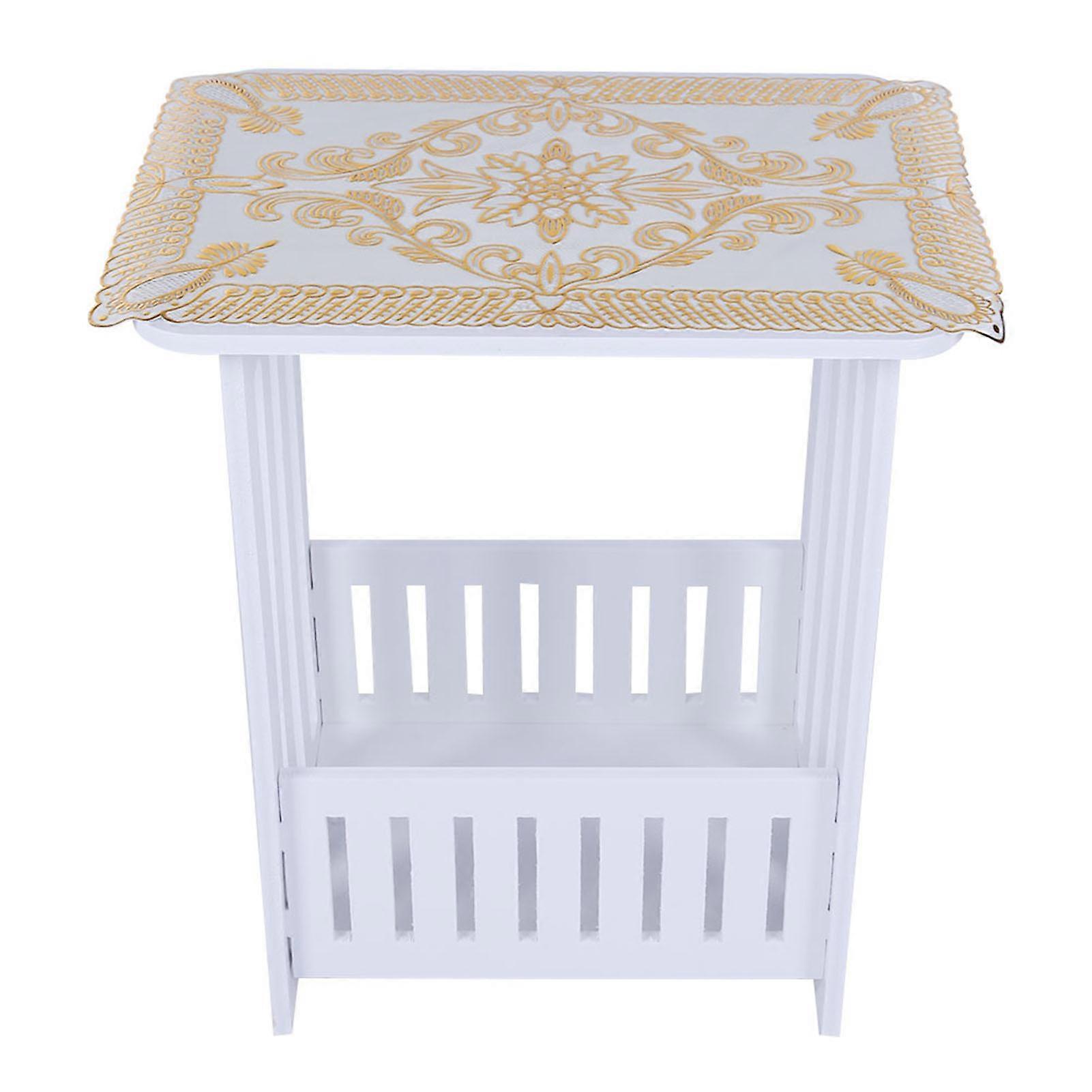 Modern Stylish End Table Side Table Coffee Desk Tea Table compatible Home (34*26*40cm)