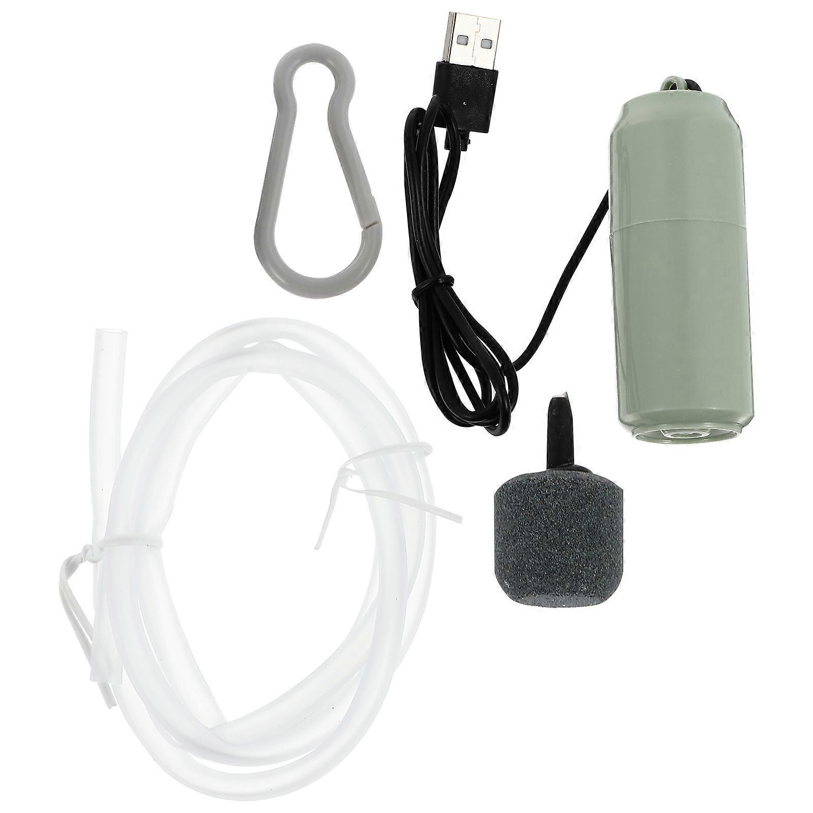 1 set of Mini Oxygen Aerator Aquarium Pump Fish Tank USB Design Oxygenator