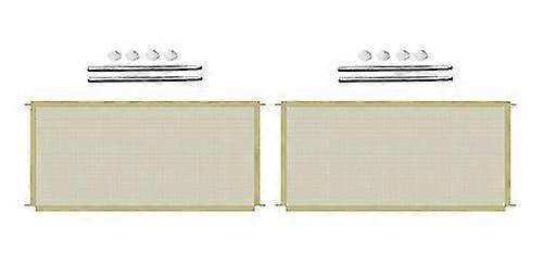 Folding Rectangular Dog Cage Door Fence Multifunctional Protective Fence Without Punching (2pcs)