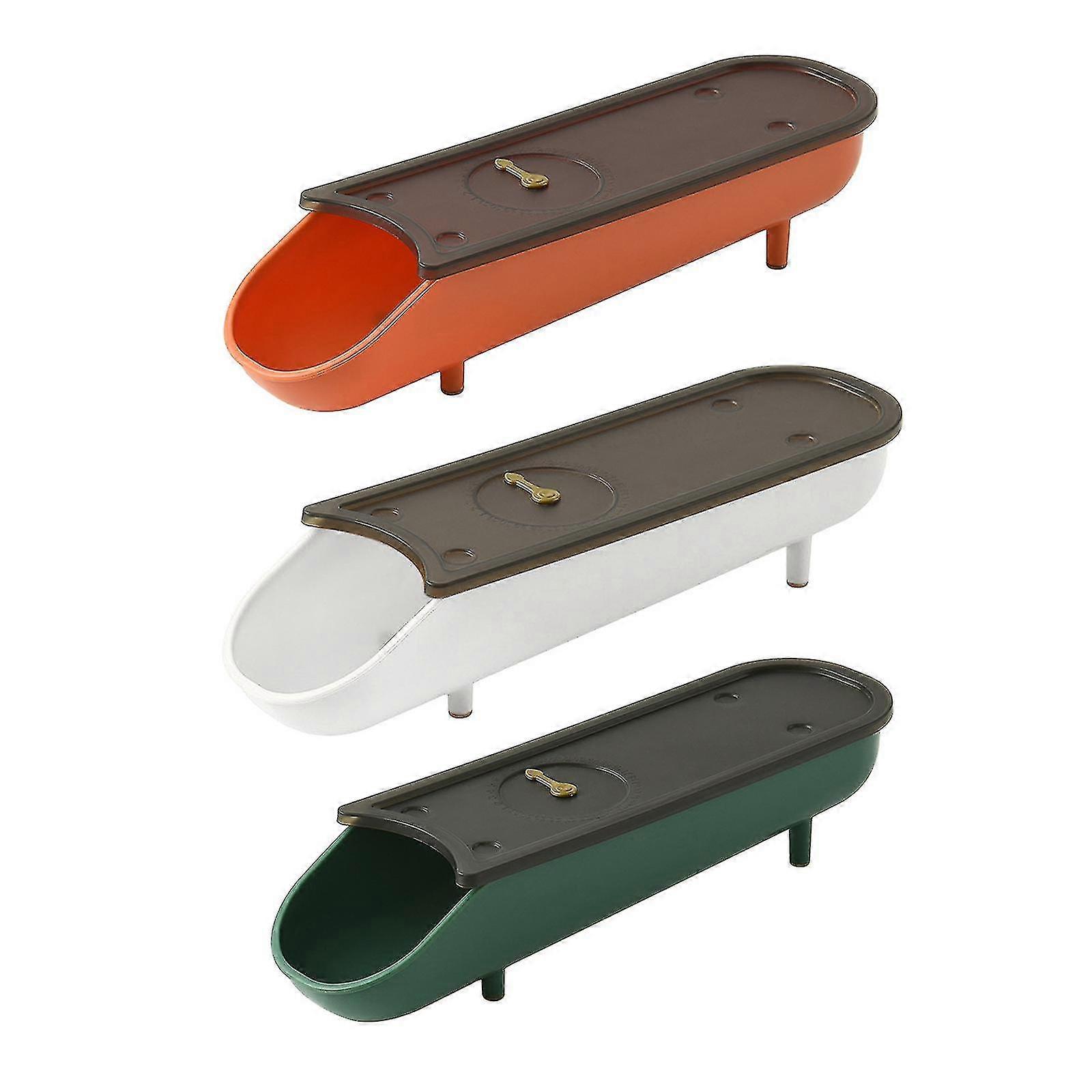 Egg Trays For Refrigerator Time Record Function Automatic Rolling Egg Container, Egg Storage Box(3 Pcs)