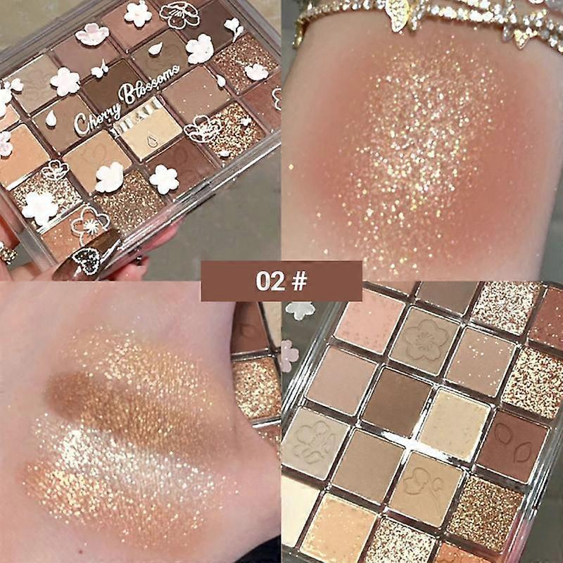 Pearlescent Eyeshadow 20 Colors Glitter Matte Waterproof Eyeshadow Palette Shiny Eyes Korean