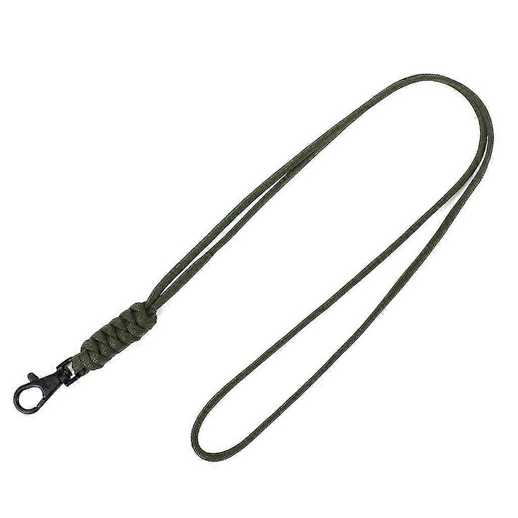 Flettede nøkkelringebånd Kraftig paracord-snor Halskjede Fløyter Stropp-FCY