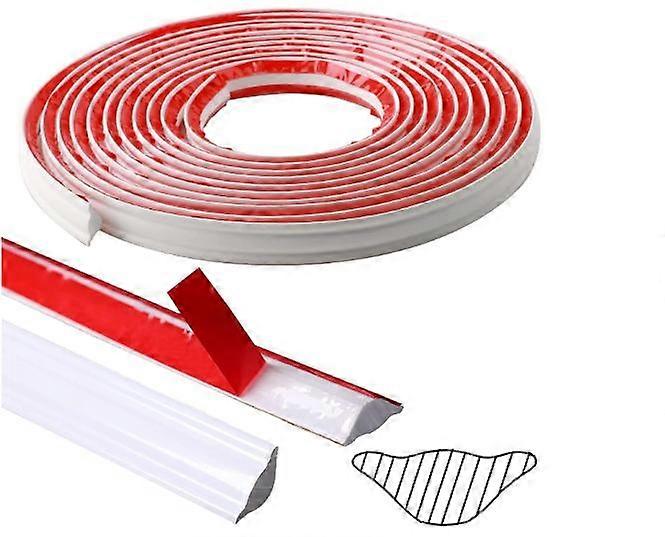 Flexible Self-Adhesive Moulding 5m Waterproof Quarter Round Moulding PVC Quarter Round Adhesive White PVC Quarter Round Plastic Quadrant PVC for Wall