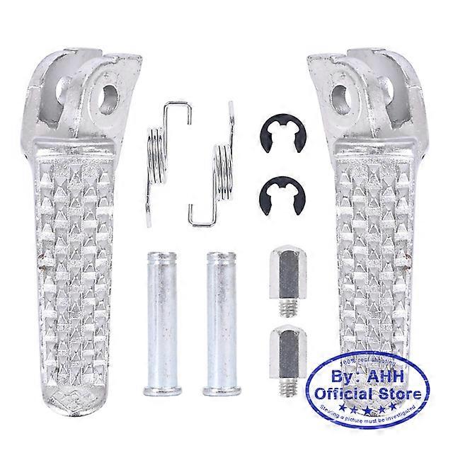 AHH 1Pair Aluminum Alloy AntiSkid Black CNC Folding Foot Pegs Pedal Rest Front and Rear Footpegs Footrest For HONDA CBR600RR