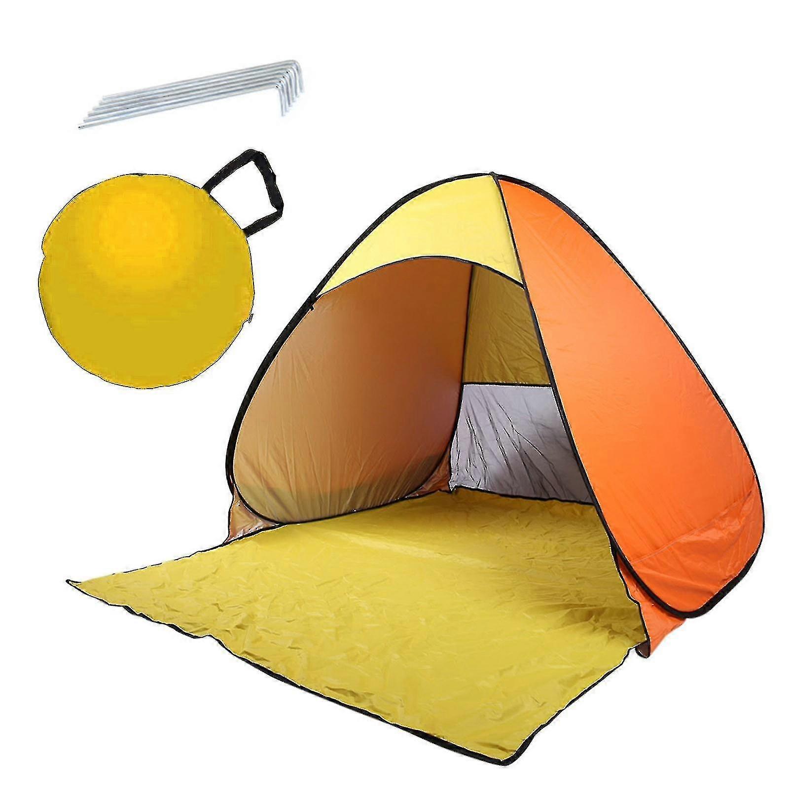 Portable Beach Tent With Instantaneous Automatic Deployment Sun Protection