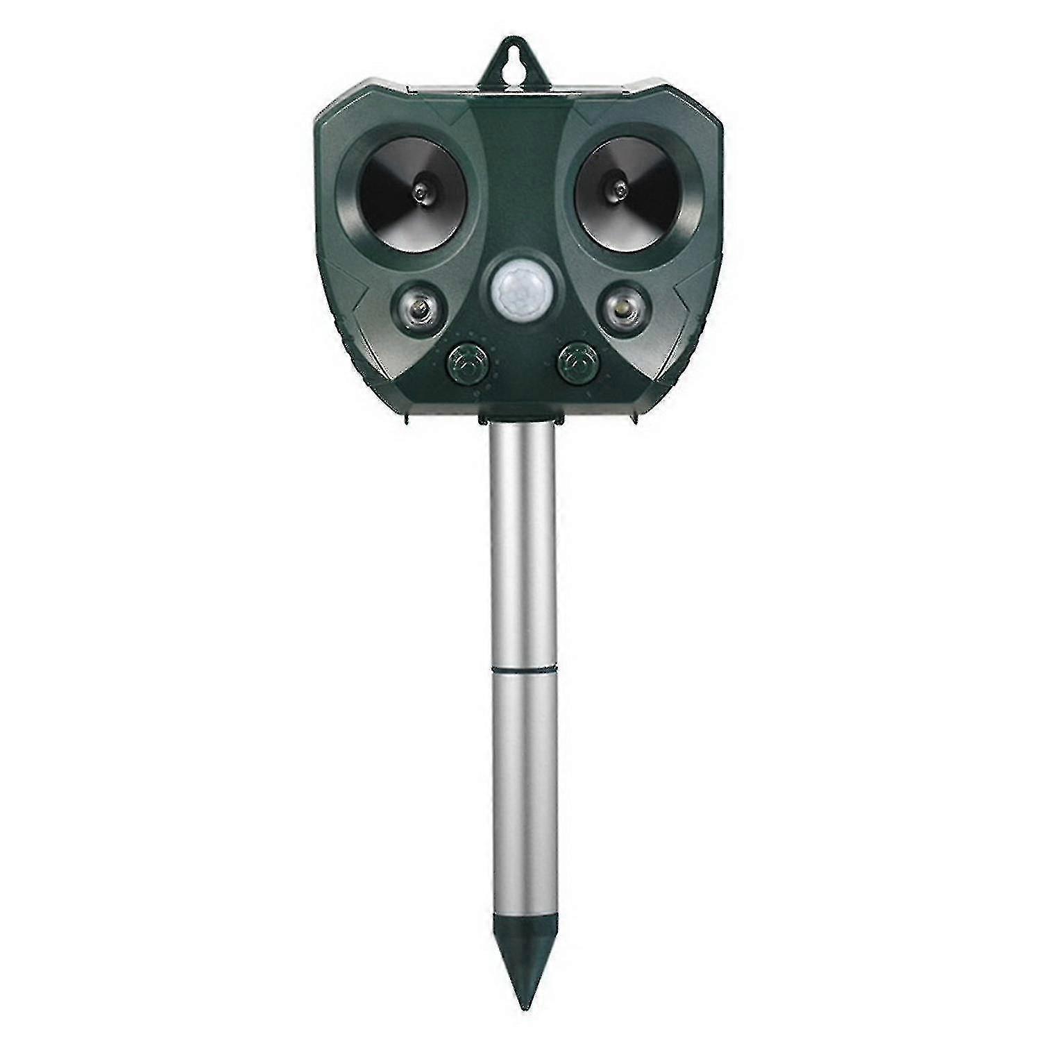 Solar Ultrasonic Animal Repeller Pir Sensor Infrared Birds Cat Dog Possum Pest Repellent with 5 Mod